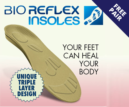 BioReflex Insoles. Mens & Ladies sizes. 